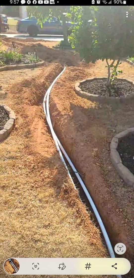 Drainage and grading installation